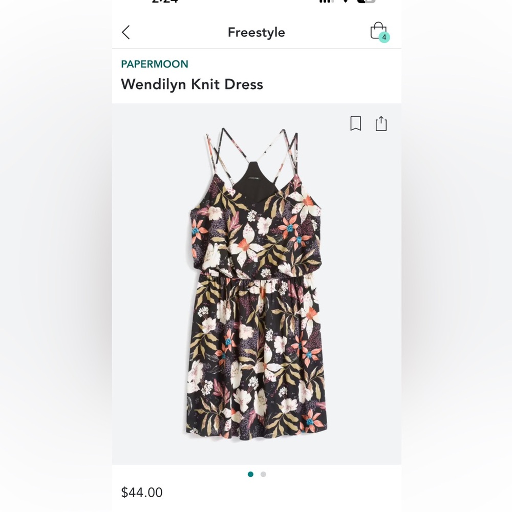 Knit floral summer dress